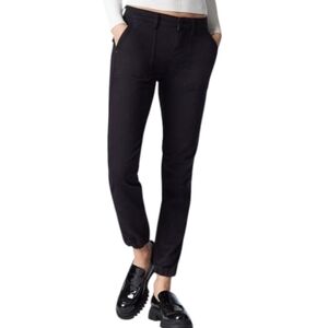 Mavi Ivy Slim Cargo Pants Grunge Y2K Womens 29 2000s Goth Mid-Rise Black Twill